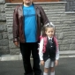 Васил Николов с дъщеричката си - второкласничката Любомира